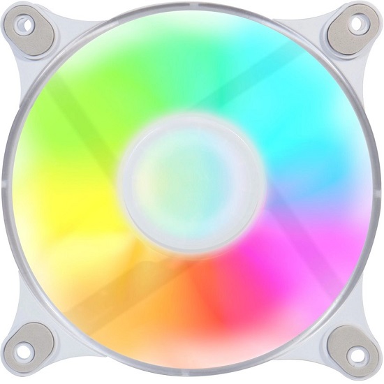 Вентилятор GMNG GG-CF120ARGB4-PWMWH ARGB 120x120x25mm белый 4-pin 20-28dB 129gr Ret