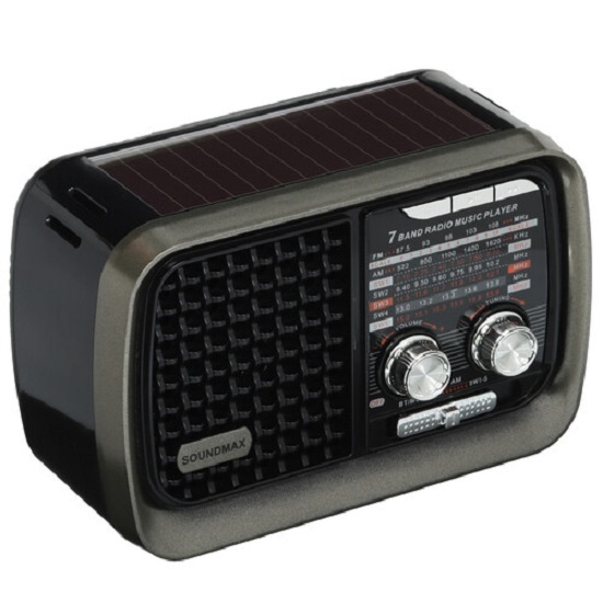Радиоприемник SOUNDMAX SM-RD2124UB(черный с серым)