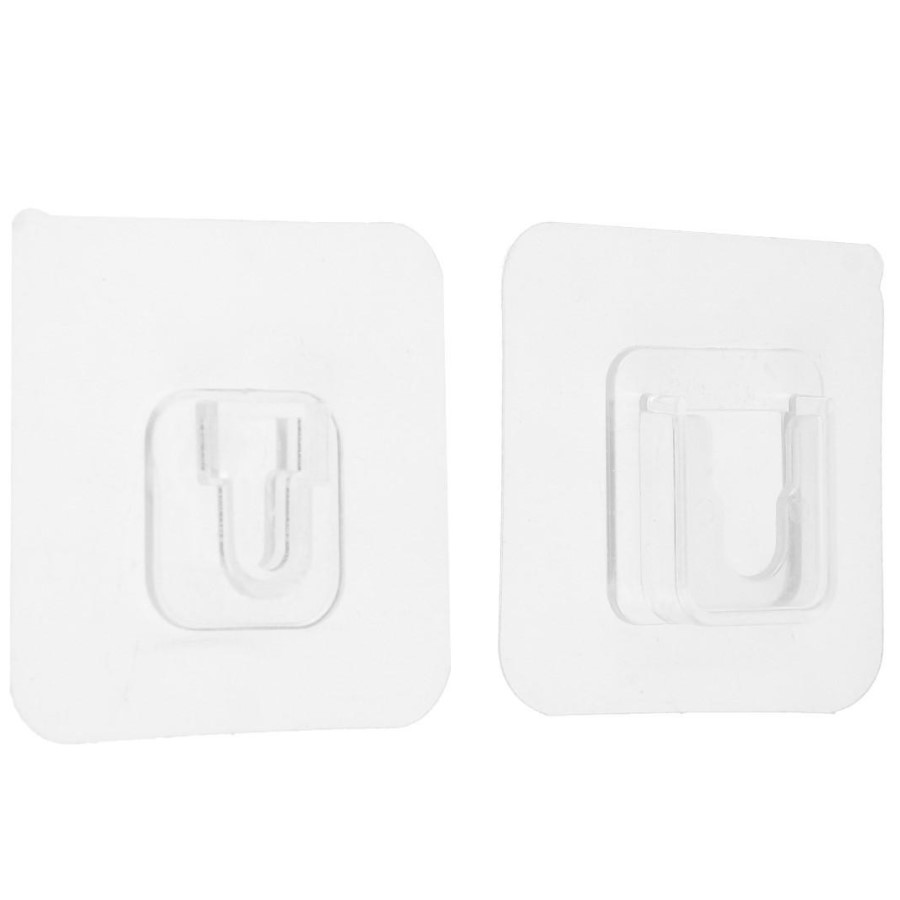 Комплект настенных держателей ТУНДРА 60х60х10 мм, прозр 7044196