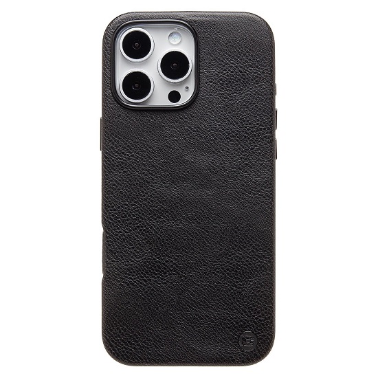 Задняя накладка Cellis SM031 SafeMag для iPhone 16 Pro Max Натуральная кожа (black) (237505)