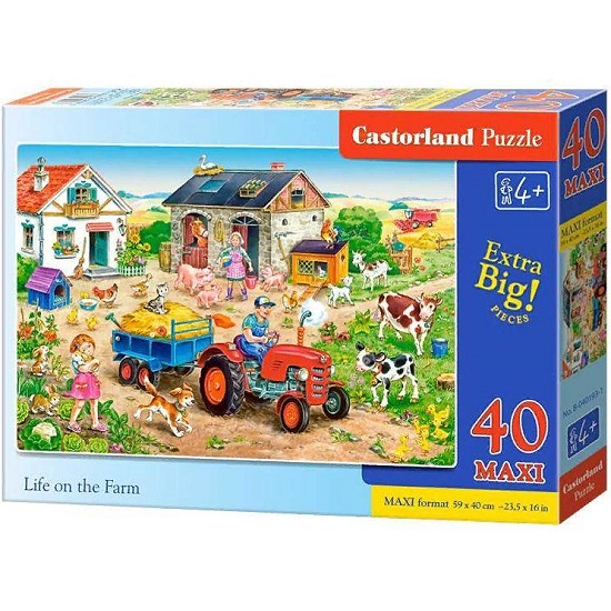 Пазлы MAXI 40 "Жизнь на ферме" Castorland ,Польша