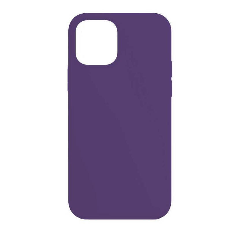Cиликоновый чехол CTR для iPhone 15 Soft Touch (фиолетовый)