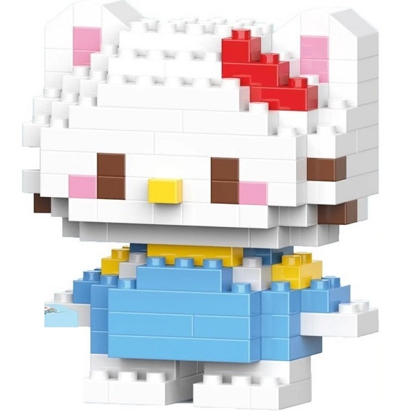 Фигурка-конструктор "Hello Kitty" син/бел 18