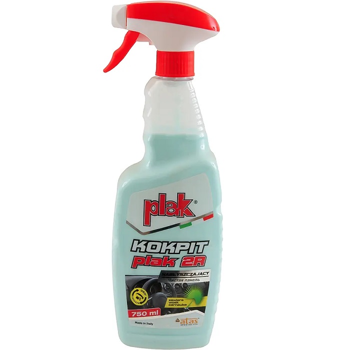 Полироль очиститель пластика PLAK  KOKPIT 2R (молочко) 750мл
