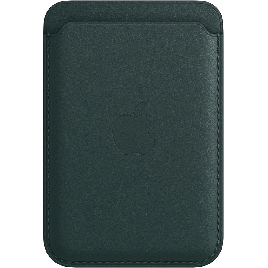 Кошелек для карт MagSafe Leather Wallet для Apple iPhone Темно-зеленый