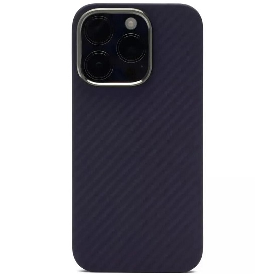 Задняя накладка KZDOO Kevlar для iPhone 13 ProMax, фиолетовая