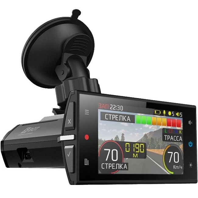 Видеорегистратор+Pадар-детектор SILVERSTONE F1 HYBRID S-BOT PRO