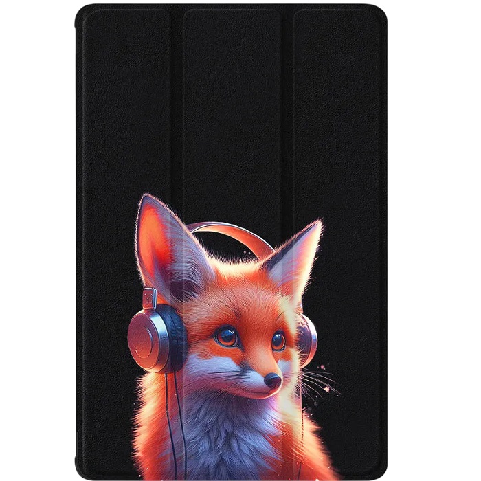 Чехол футляр-книга ZIBELINO для iPad 2025 (A16)/Apple iPad 10 2022 (A3354/A3355/A3356/A2696/A2757/A2777) 10.9" (черный) 8019 ЛИСЕНОК НАУШНИКИ