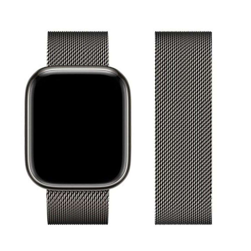 Металлический ремешок HOCO WA03 Simple beauty для APPLE Watch 42/44/45/49mm, графитовый, миланская петля