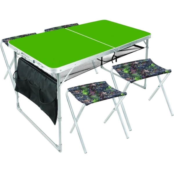 Набор стол+стулья NIKA ССТ-К3/6 Принт с дубовыми листьями