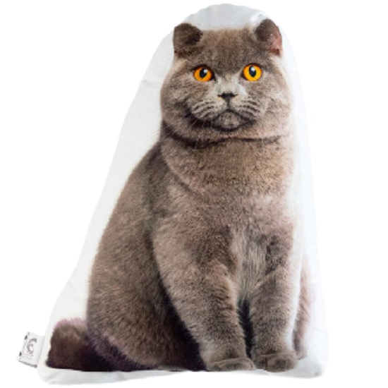 Подушка декоративная Этель «Кот» 33х40 см, велюр, 100% п/э