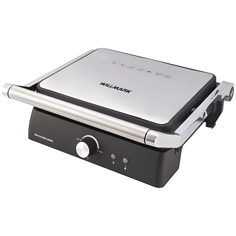 Гриль WILLMARK WG-4320DP (2200W,антипр.покр.,отк. 180°,темп. 200°С,фикс.кр., съем. панели, гар.2 г.)