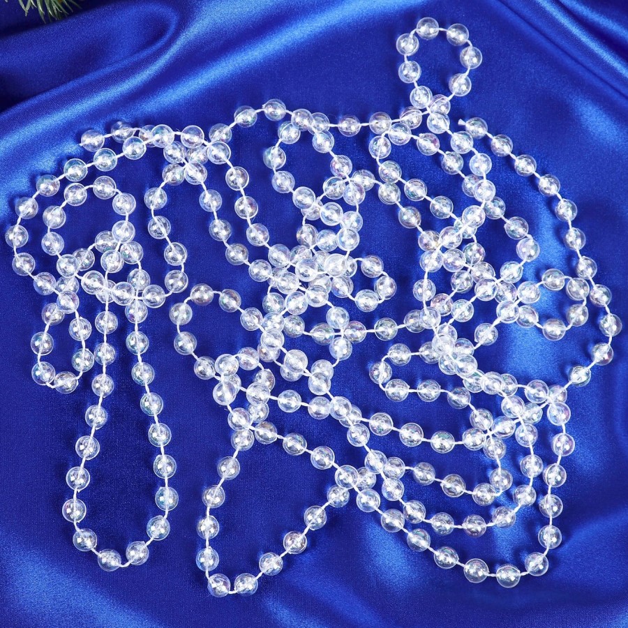 Бусы на ёлку 2,7 м "Хрустальные бусы" d-6 мм шарики  4316910
