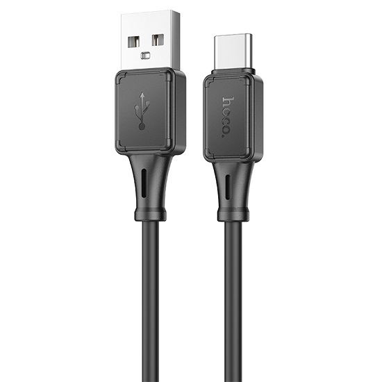 Кабель USB <--> Type-C  1.0м HOCO X101 Assistant, чёрный