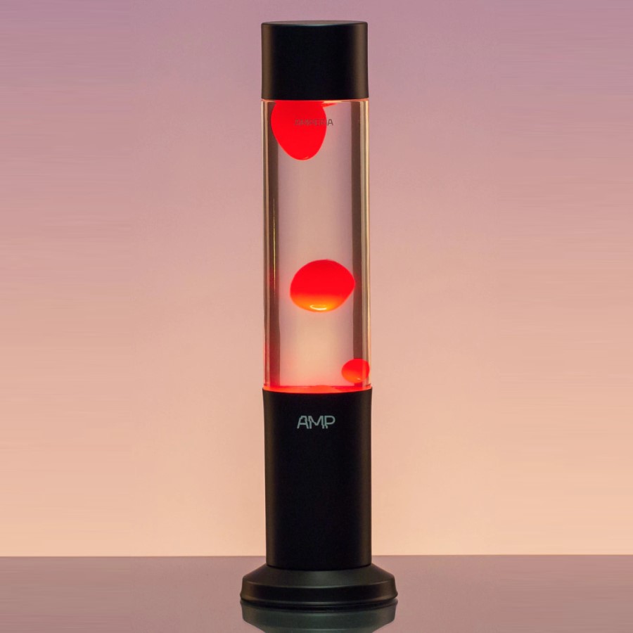 Лава-лампа Amperia Tube Красная/Прозрачная (39 см) Black