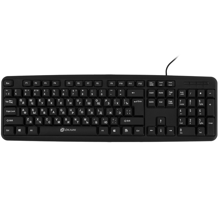Клавиатура OKLICK 180M Black USB