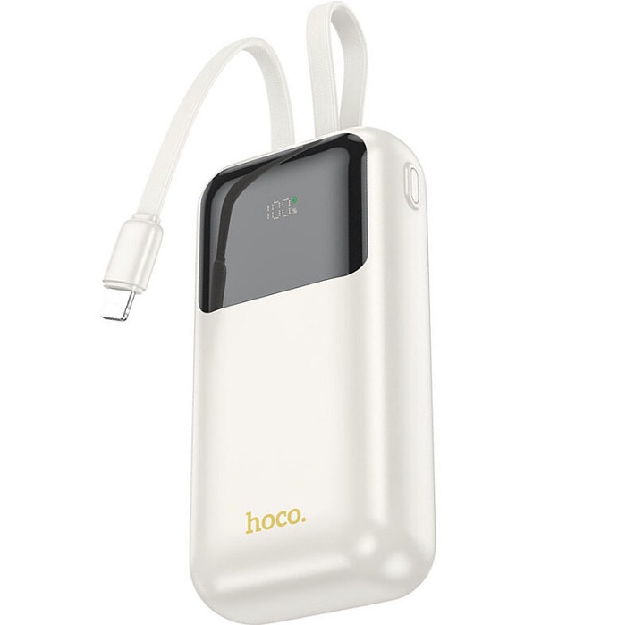 Внешний АКБ HOCO Q25, Graceful (10000mAh), PD 20Вт, белый
