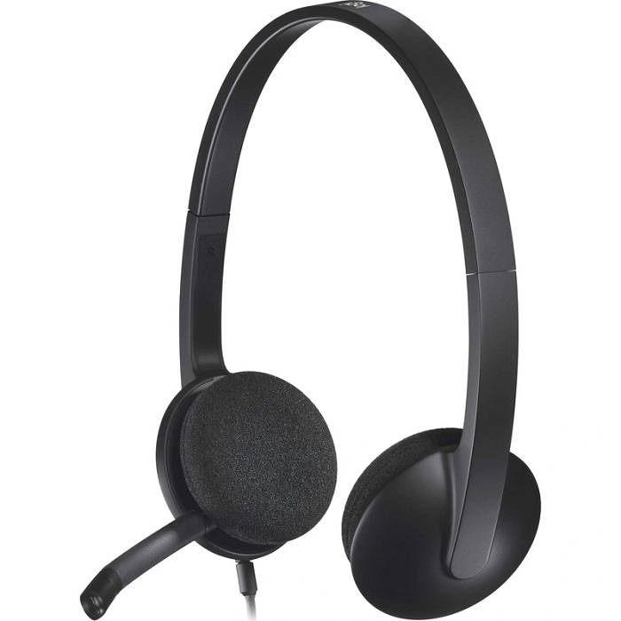 Наушники LOGITECH H340 темно-серый