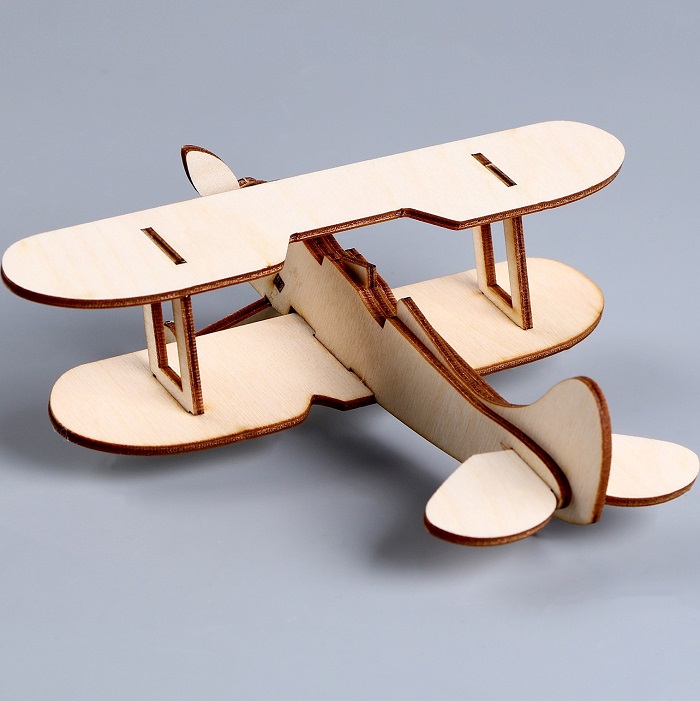 Конструктор деревянный «Юный гений: Собери самолёт», 9 деталей