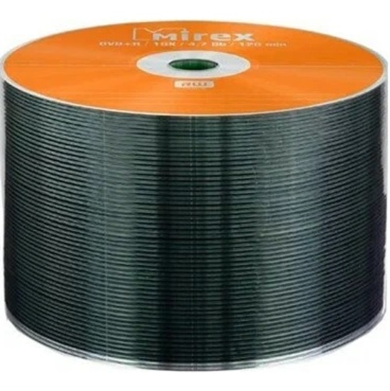 Диск DVD+R  MIREX 16X 4,7GB Cake box-50 (50/300)