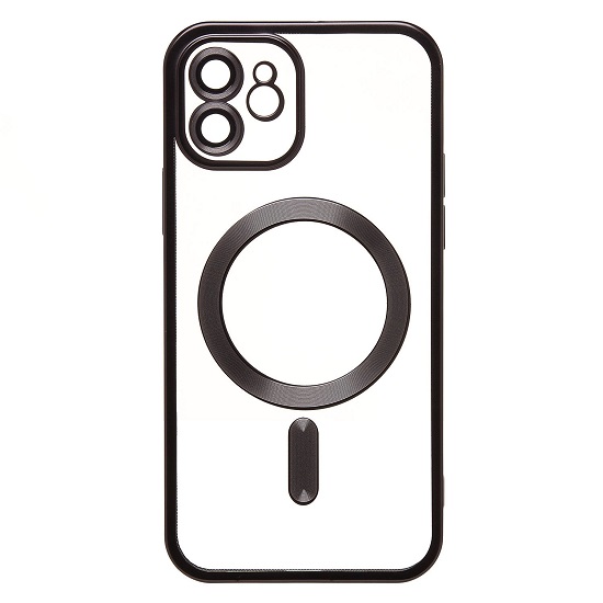 Задняя накладка SM027 SafeMag для iPhone 12 (black) (232385)
