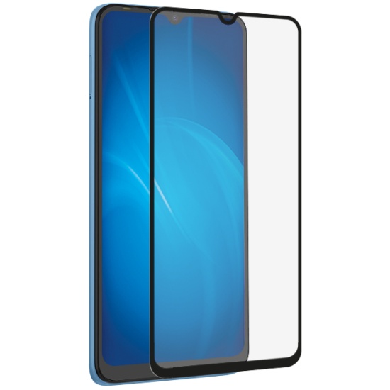 Противоударное стекло DF для Tecno Spark Go 2024/Spark 20/Spark 20C/Pop 8 (4G)/Infinix Smart 8/Smart 8 Plus/Hot 40i DF tColor-21 (black)