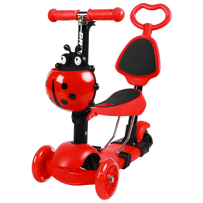 Самокат-каталка 5 в 1, колёса световые PU 120/80 мм 4004603