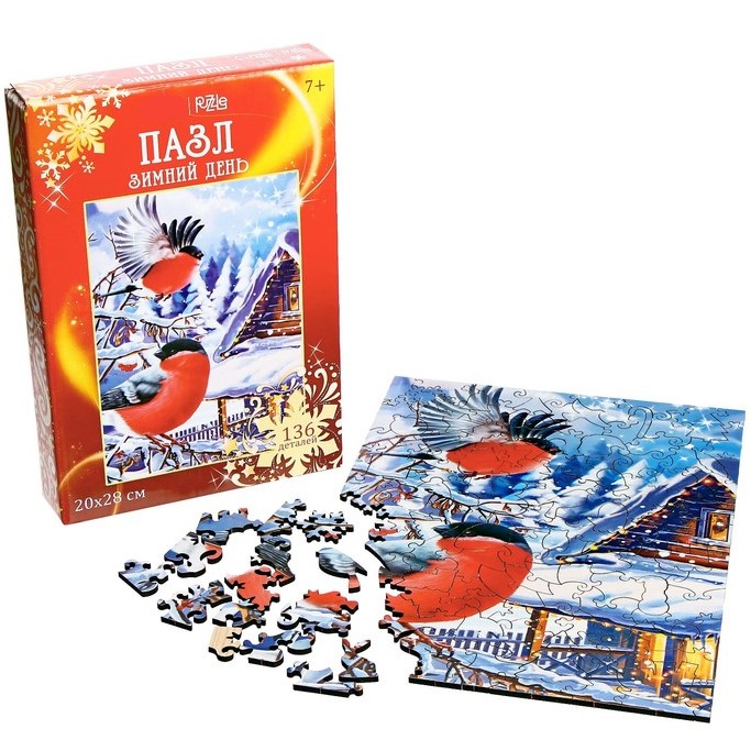 Пазл фигурный «Зимний день»