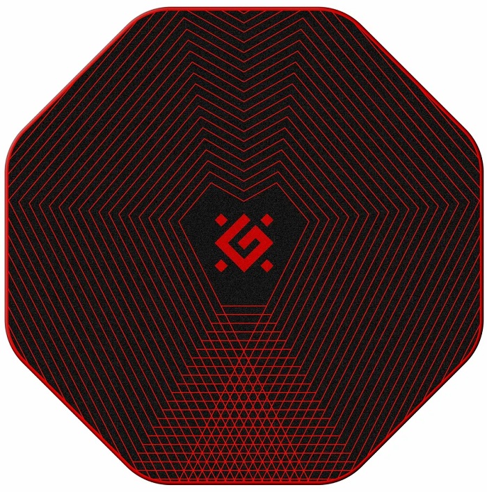 Напольный игровой ковер DEFENDER Tekta, 1160x1160x4 мм, черный