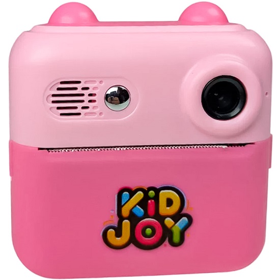 Детская камера c печатью фотографий Kid Joy Print Cam, HD экран, (KDJ-P7B) розовая