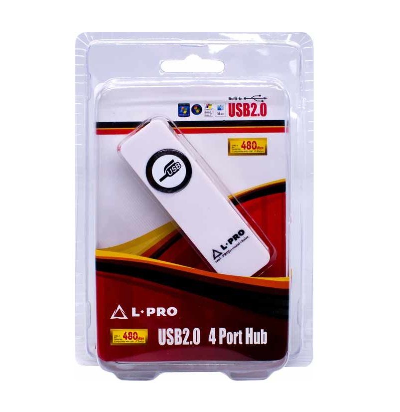 USB-Xaб L-PRO 1136 4USB белый