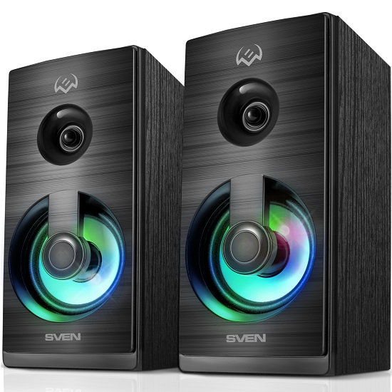 Колонки 2.0 SVEN SPS-512 чёрные (2*3Вт)