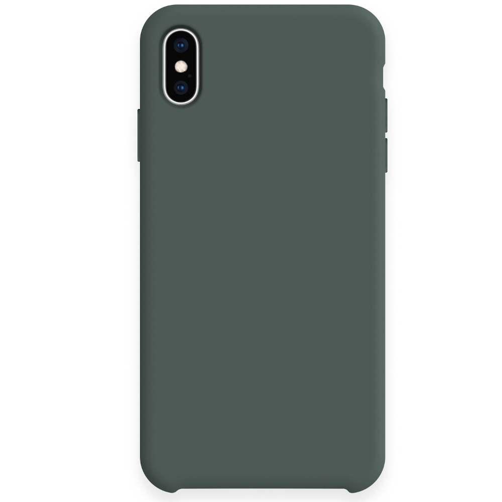 Силиконовый чехол SILICONE CASE для Iphone X/XS №58 зелёная сосна