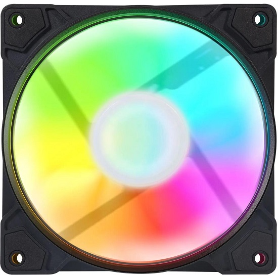 Вентилятор GMNG GG-CF120ARGB1-PWMBK ARGB 120x120x25mm черный 4-pin 20-28dB 130gr Ret