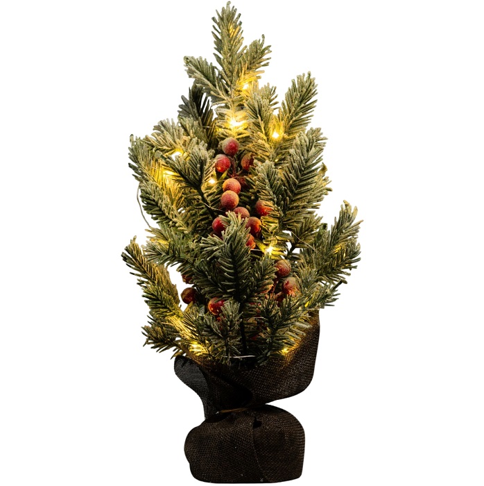 Фигура светодиодная «Зимняя пихта» 33×25×25 см, 20 LED, батарейки AG13×3 (в комплекте), свечение тёплое белое