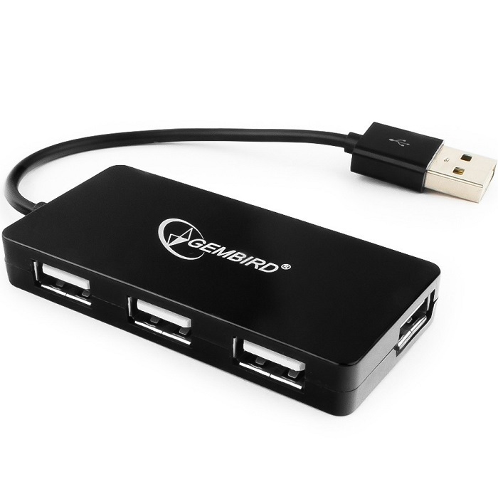 USB-Хаб GEMBIRD UHB-U2P4-03, 4USB, черный