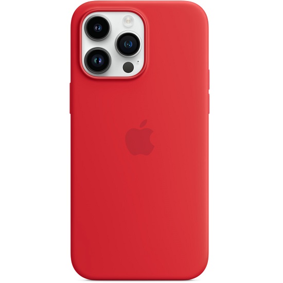 Силиконовый чехол SILICONE CASE MagsSafe для iPhone 14 Pro Max красный