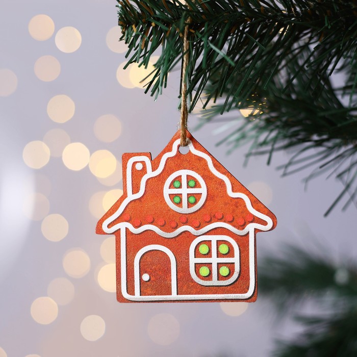 Ёлочное украшение "Домик", 8.5 х 7.9 см 7772703