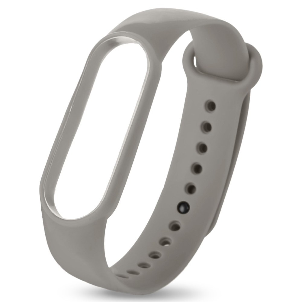 Силиконовый ремешок NONAME для Xiaomi Mi Band 3/4 silicon loop Light gray