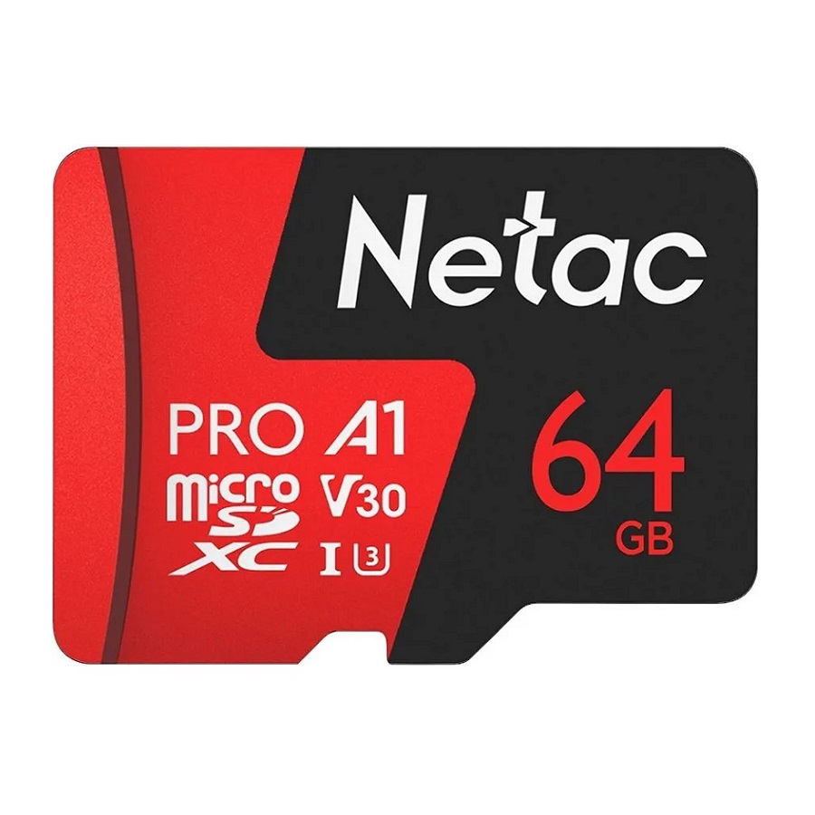 Micro SD 64GB Netac P500 Extreme Pro Class 10 UHS-I A1 V30