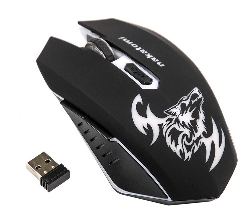 Мышь NAKATOMI MROG-15U черная, USB