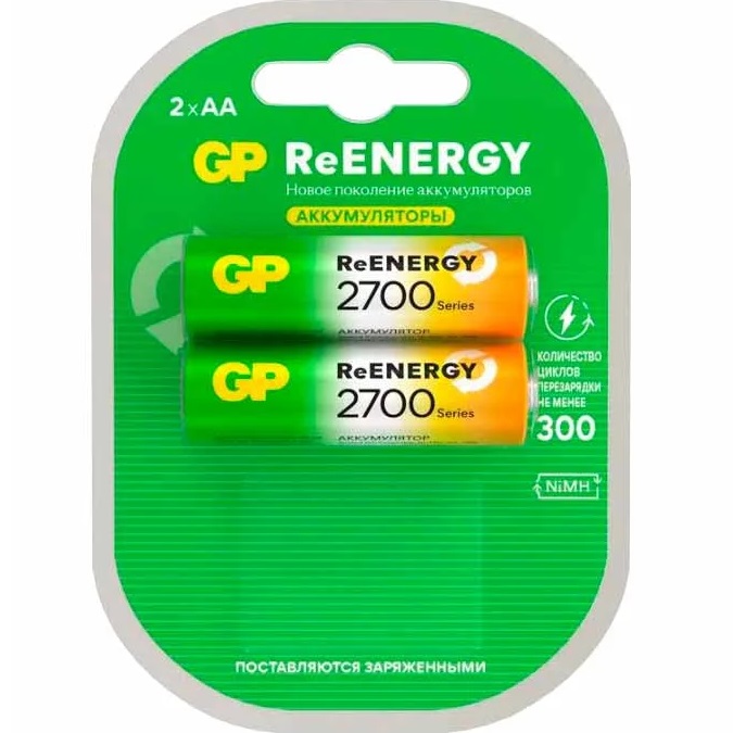 Аккумулятор GP R06 (2700mAh) ReEnergy BL-2