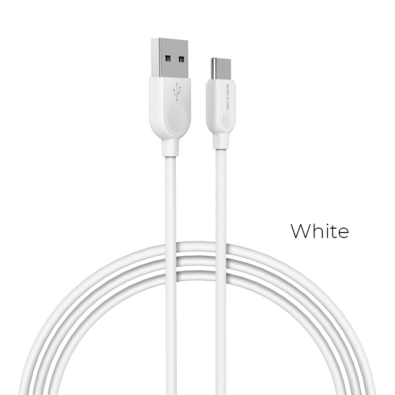 Кабель USB <--> Type-C  1.0м BOROFONE BX14 белый