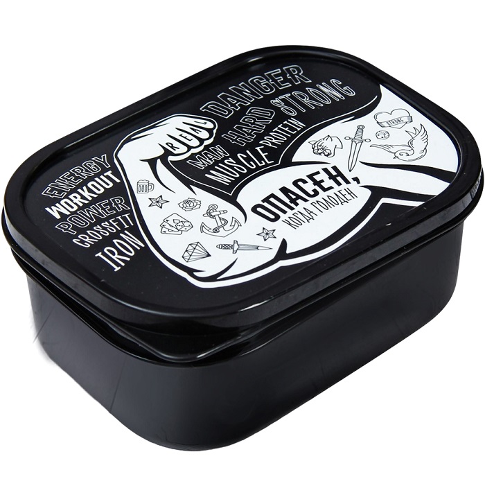 Ланч - бокс прямоугольный «Опасен», 500 мл 3784235