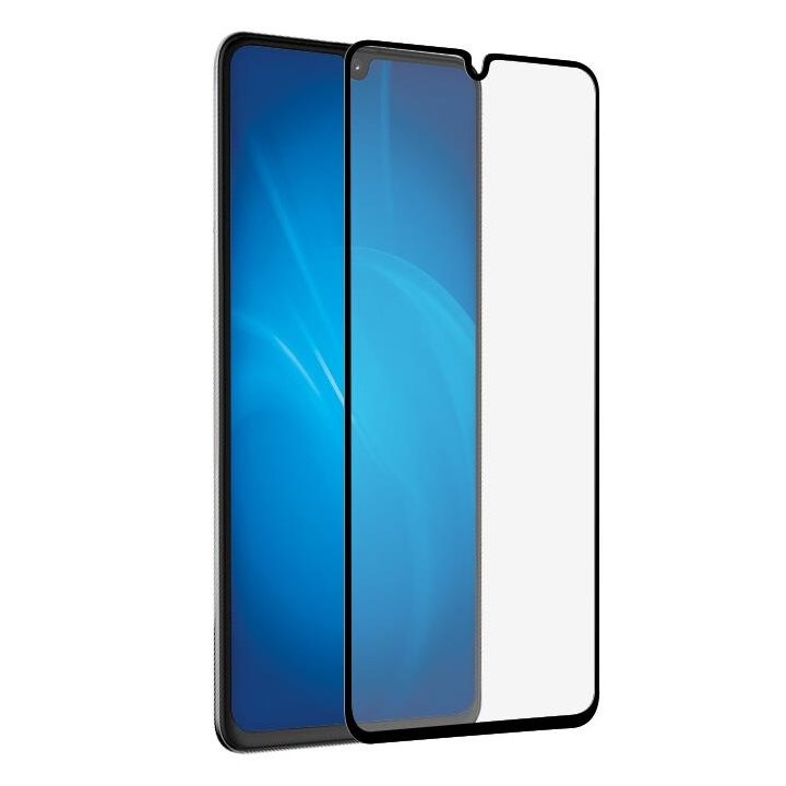 Противоударное стекло DF для Samsung Galaxy A22 (4G) DF sColor-119 (black)
