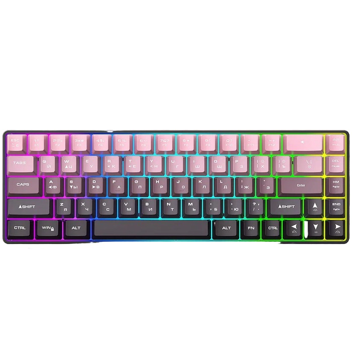 Клавиатура VOROTEX M68 Розовый