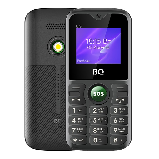 Телефон BQ 1853 Life Black+Green