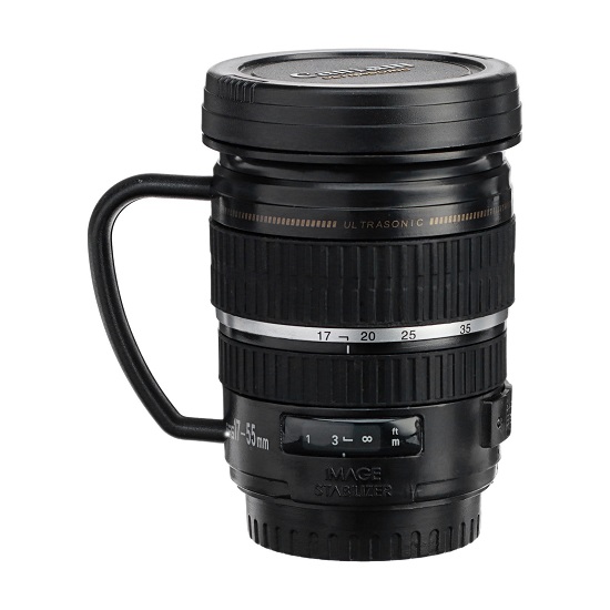 Термокружка TAKE IT EASY Экземпляр «Объектив», 220 мл чёрная