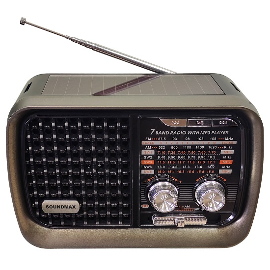 Радиоприемник SOUNDMAX SM-RD2124UB(черный с серым)