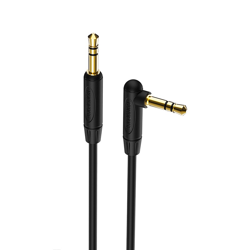 Кабель Jack 3.5 <--> Jack 3.5  1.0м BOROFONE BL4 чёрный
